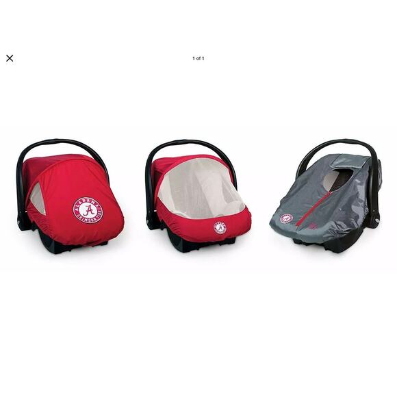 NCAA Crimson Tide “Baby Shower Gift Set” Easy Seat~Carrier Covers~Changing Pad - Picture 10 of 12
